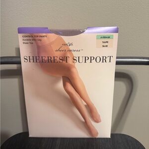 East 5th Sheer Control Top Pantyhose in Tan